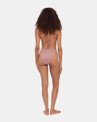 CHEVRON SHINE BIKINI BOTTOM PURPLE